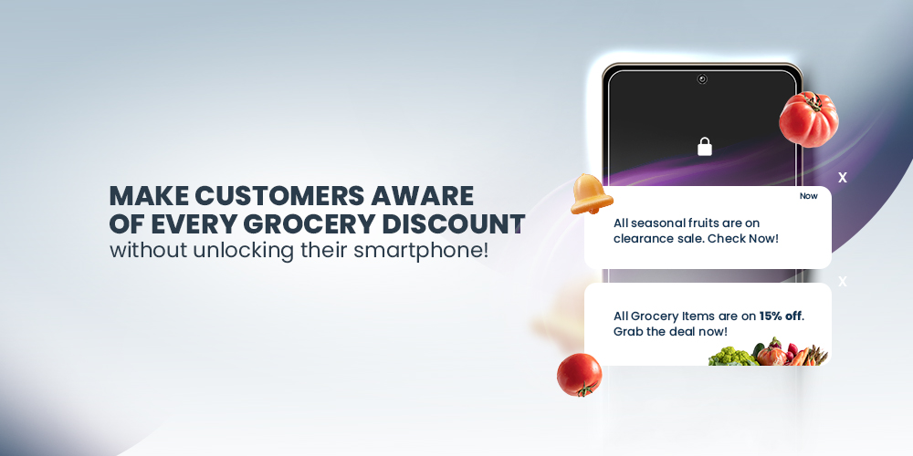 vantaggio della notifica push nell'app della drogheria push notification feature