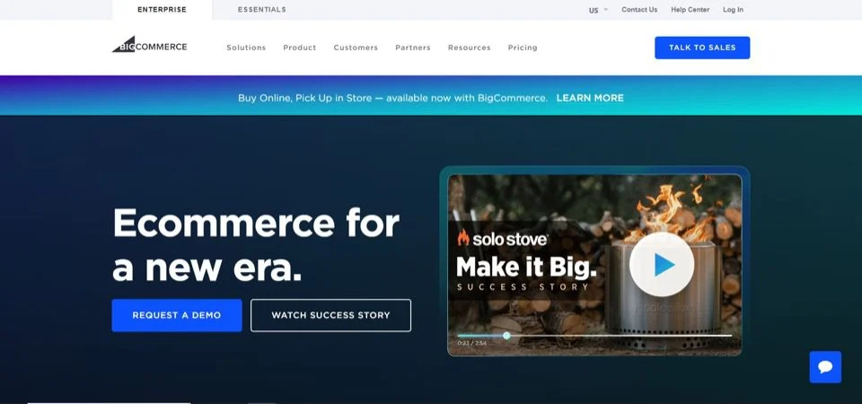 BigCommerce 平台主頁