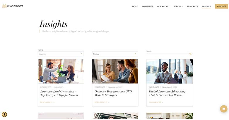Mediaboom เป็นเอเจนซี่การตลาดที่สามารถให้บริการสร้างลูกค้าเป้าหมายด้านการประกันภัยและบริการอื่นๆ