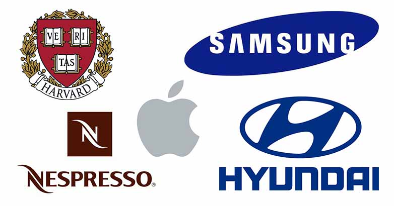 いくつかの人気ブランドのDark Huesのロゴがインスピレーションになります。