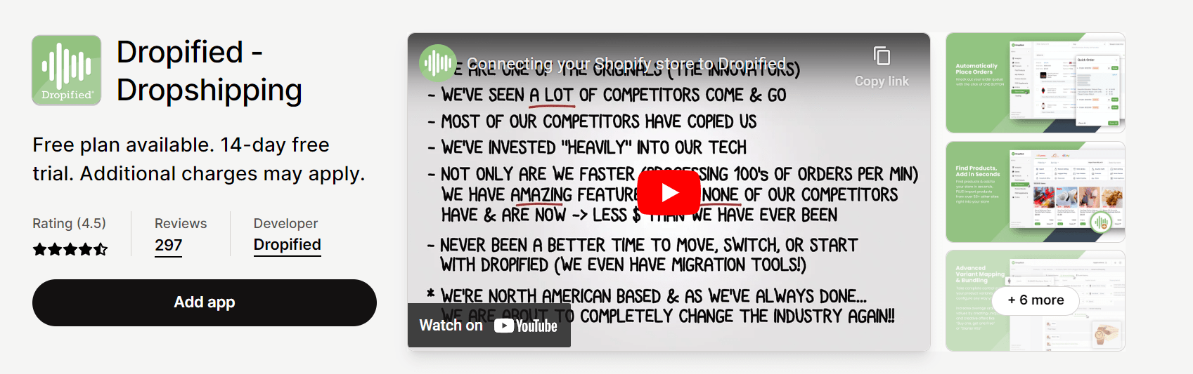 Dropifizierte Dropshipping-App