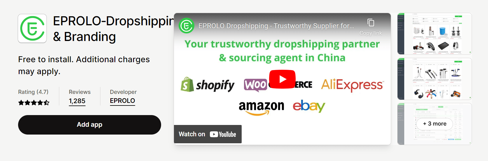 Eprolo Dropshipping-App