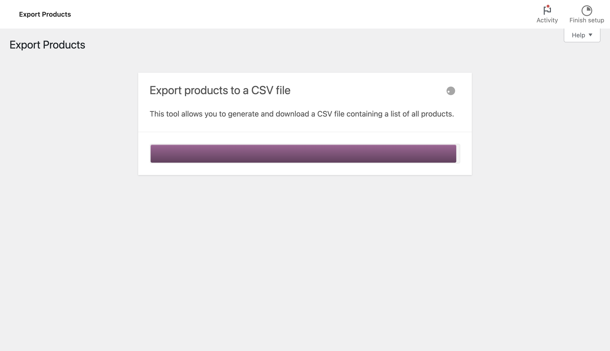 exportați produsele într-un fișier csv