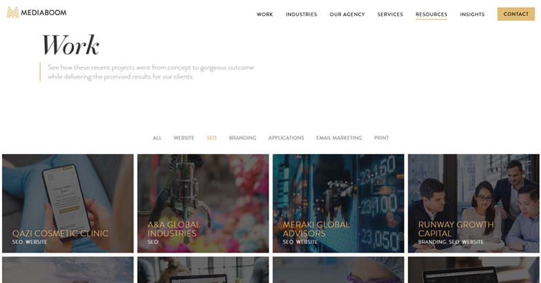 Mediaboom 提供 SEO 服務。他們是經驗豐富的數字營銷機構。