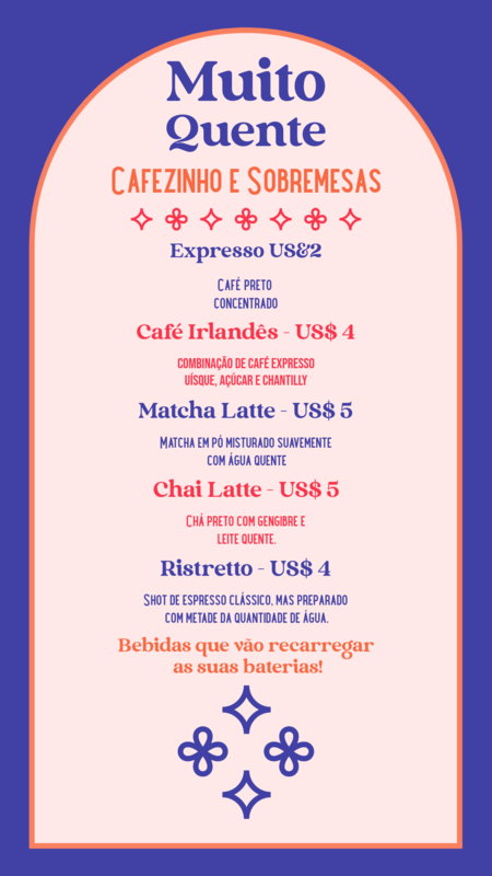 Bunter Menüersteller für Instagram-Geschichten mit Blumensymbolen 5240b