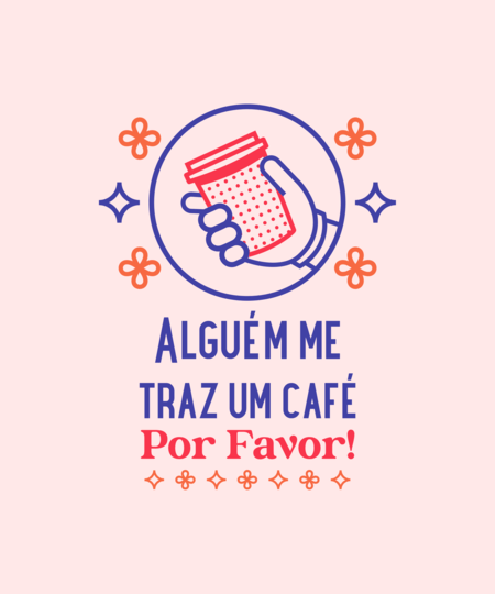 T-Shirt-Designer mit einer Kaffeetasse Clipart und einem Zitat 5257b