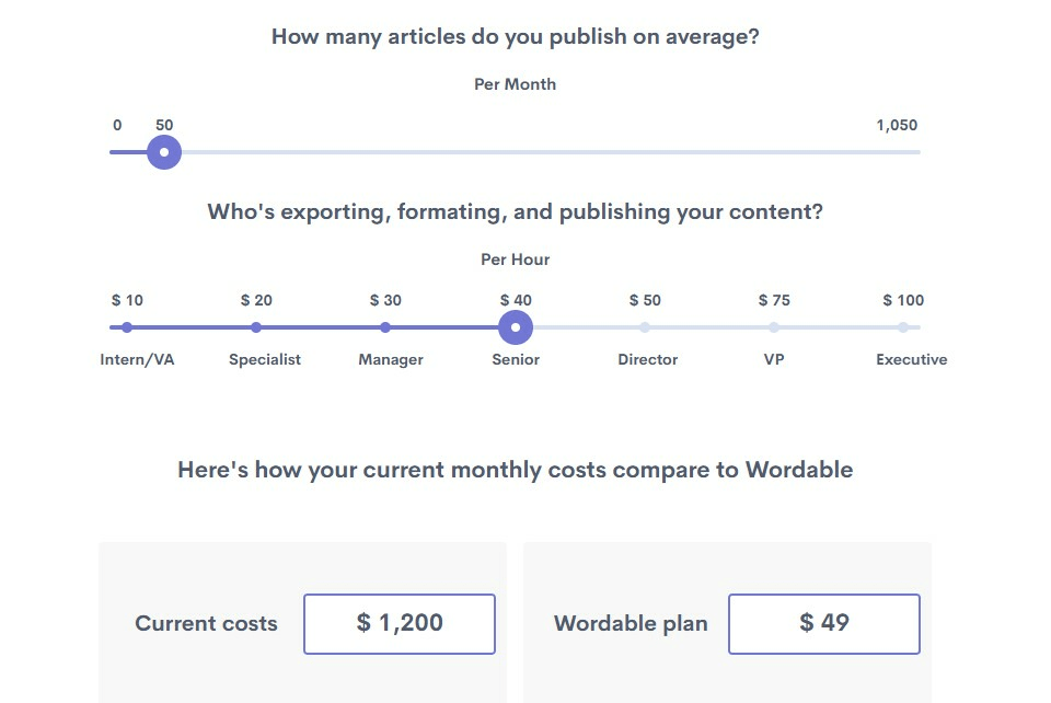 Calculator de ROI formulabil