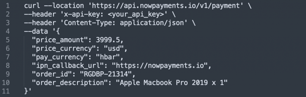 Verständnis der HBAR-Zahlungs-API