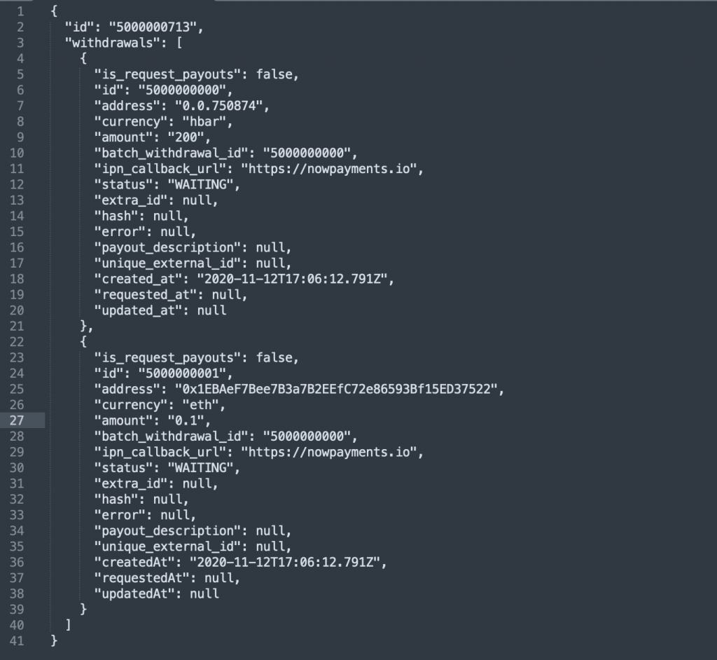 Sandbox-Tests für HBAR-Auszahlungen