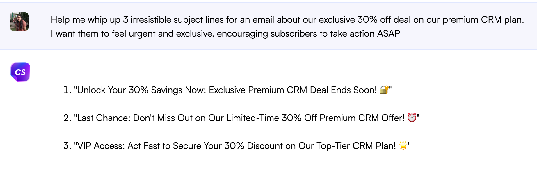 Chatsonic สำหรับหัวเรื่อง - ChatGPT สำหรับการตลาดผ่านอีเมล