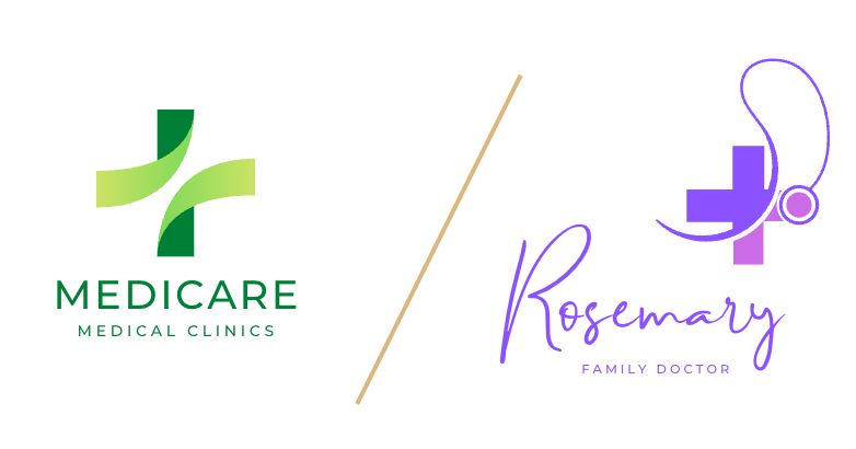 Med Spaのロゴに使用できるタイポグラフィの例