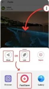 Instagram video indirme uygulamaları için FastSave uygulamasını yükleyin