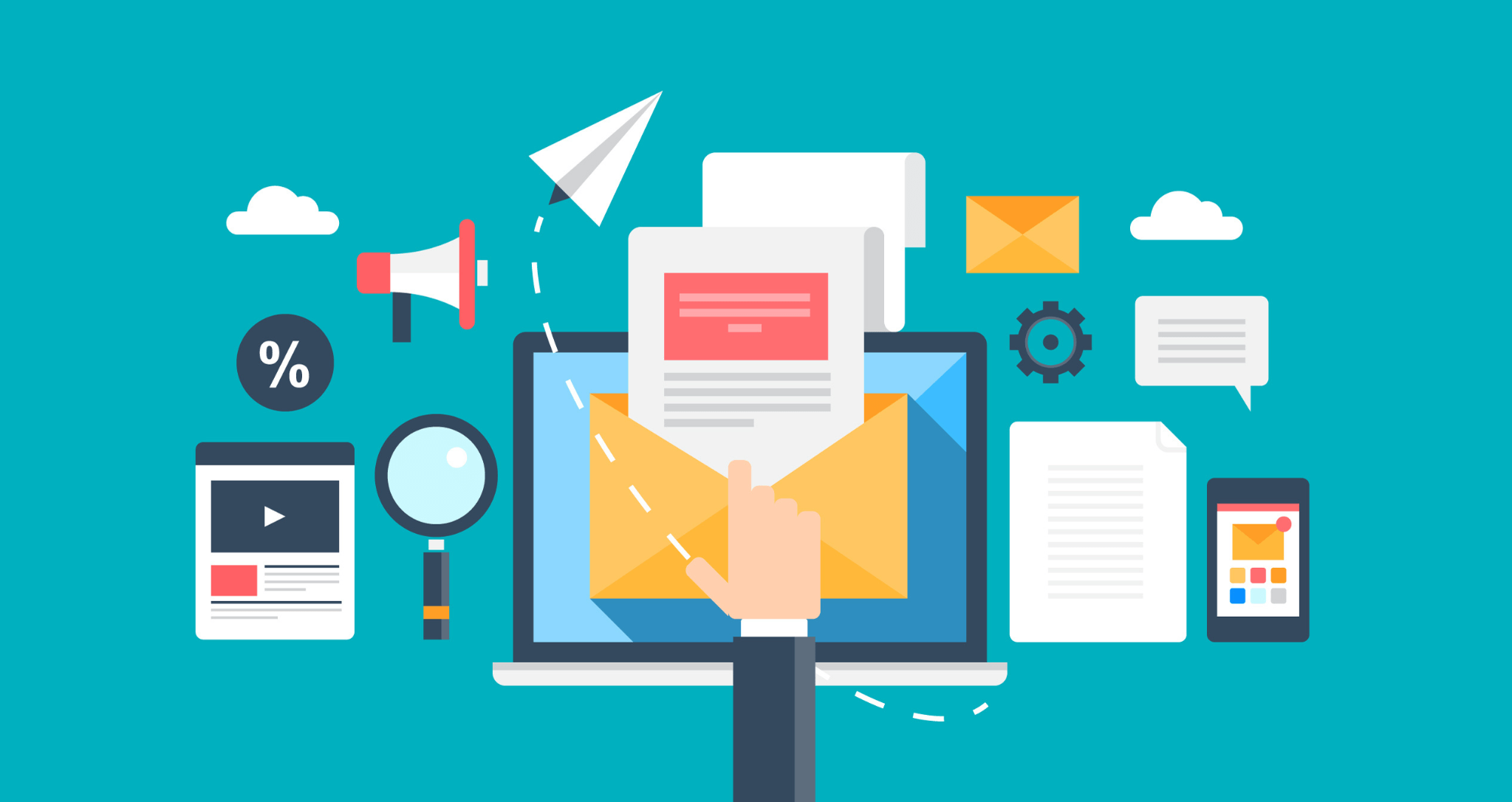 電子郵件營銷統計橫幅