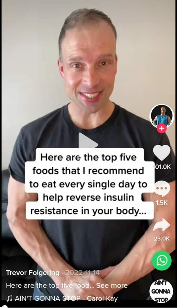 Vídeo explicativo sobre saúde do TikTok