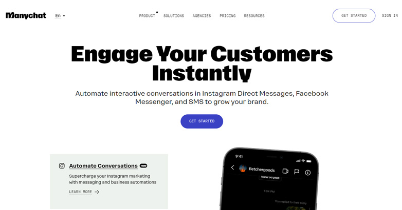 Manychat est un outil de chatbot qui permet aux utilisateurs de créer des chatbots ou d'utiliser un modèle prêt à l'emploi.