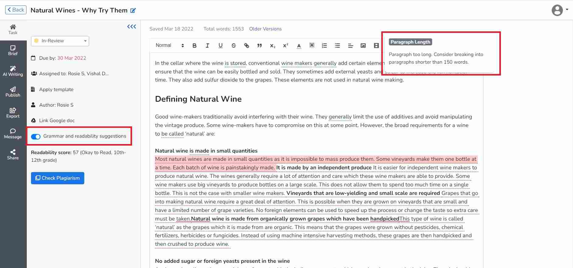 Blog SEO: ผู้ช่วยเนื้อหา AI