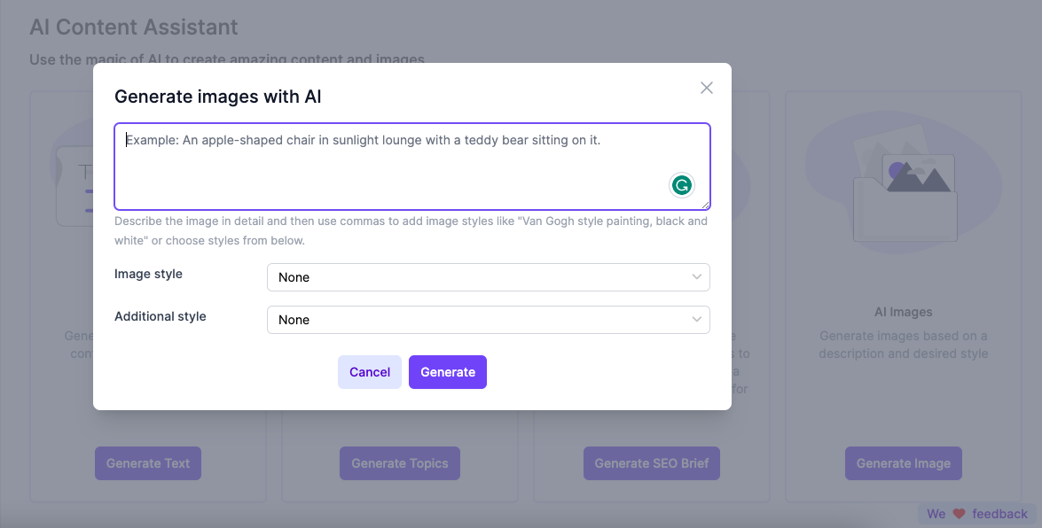 เครื่องกำเนิดภาพ AI