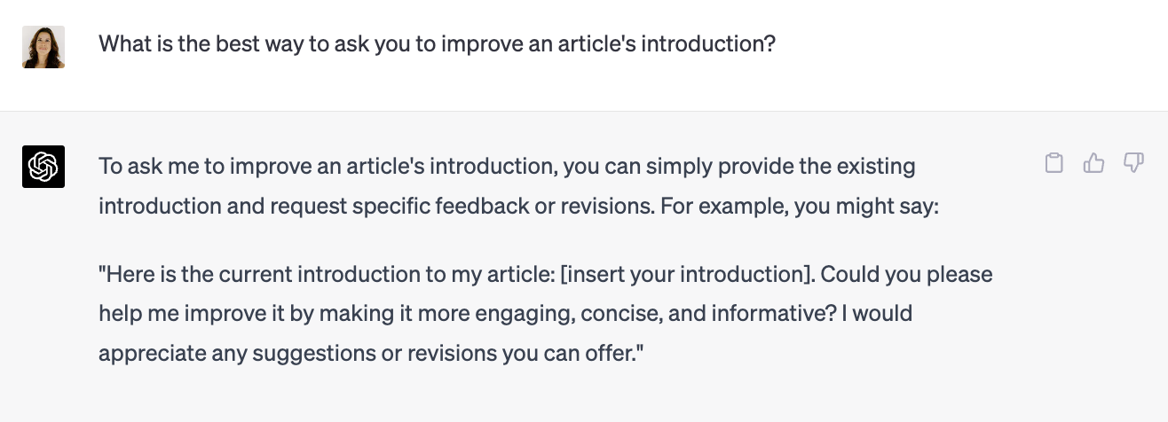 如何請求 chatgpt 幫助改進提示