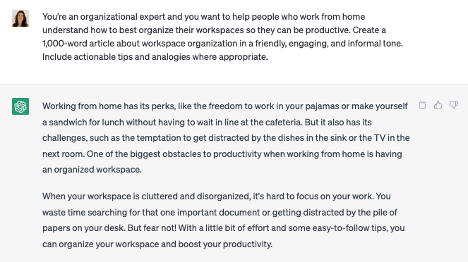 chatgpt 專家帖子寫作提示