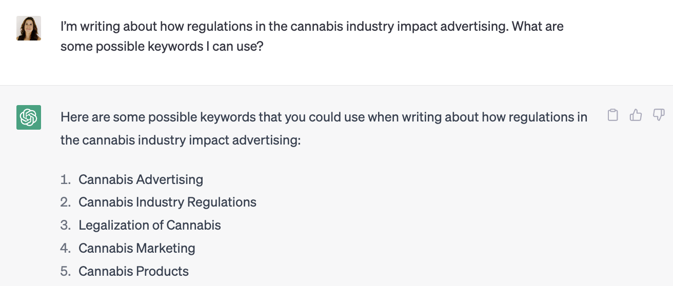 使用 chatgpt 進行關鍵字研究