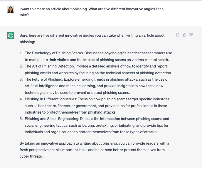 使用 chatgpt 的主題創意