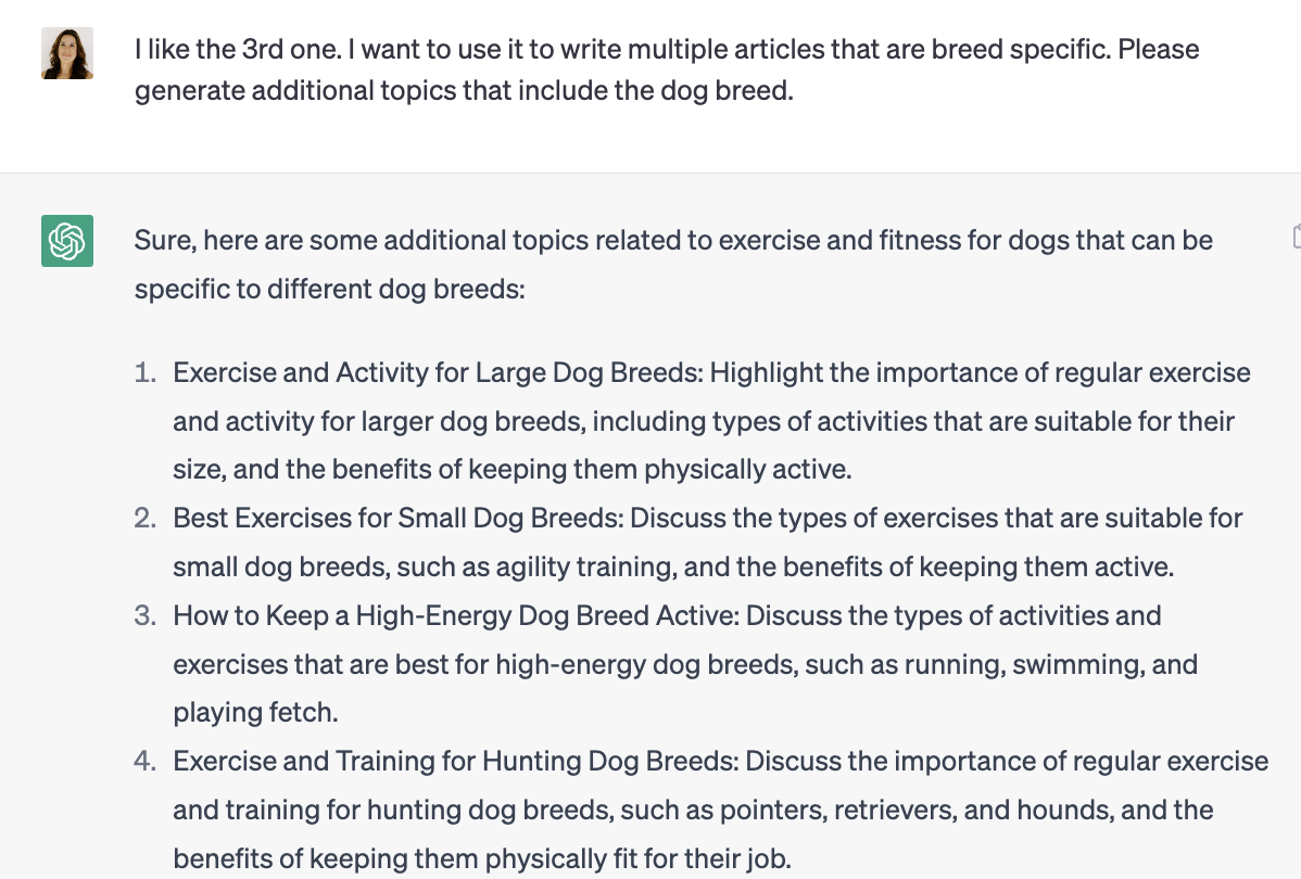 使用 chatgpt 迭代主題