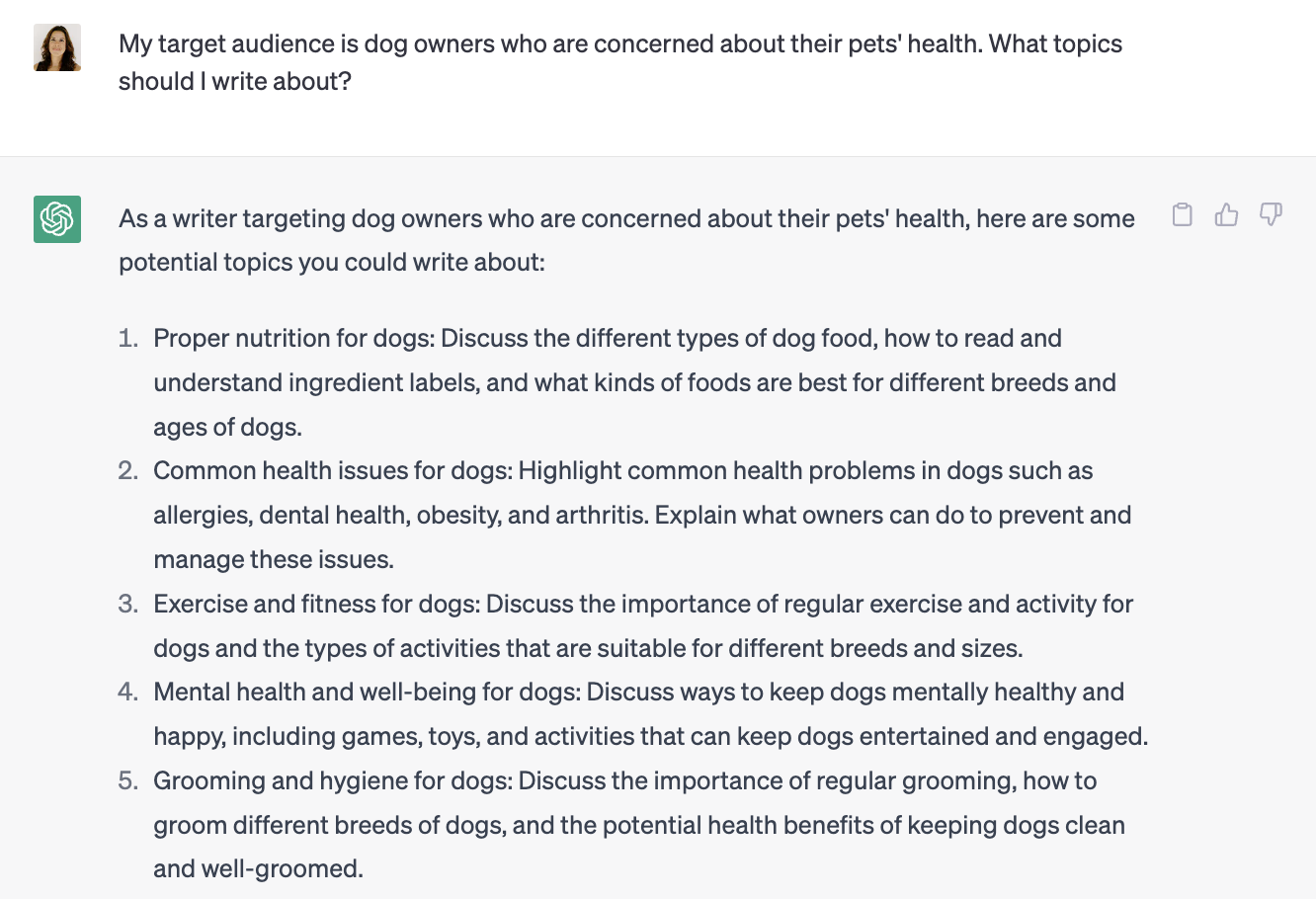 從 ChatGPT 寫作提示中獲取主題