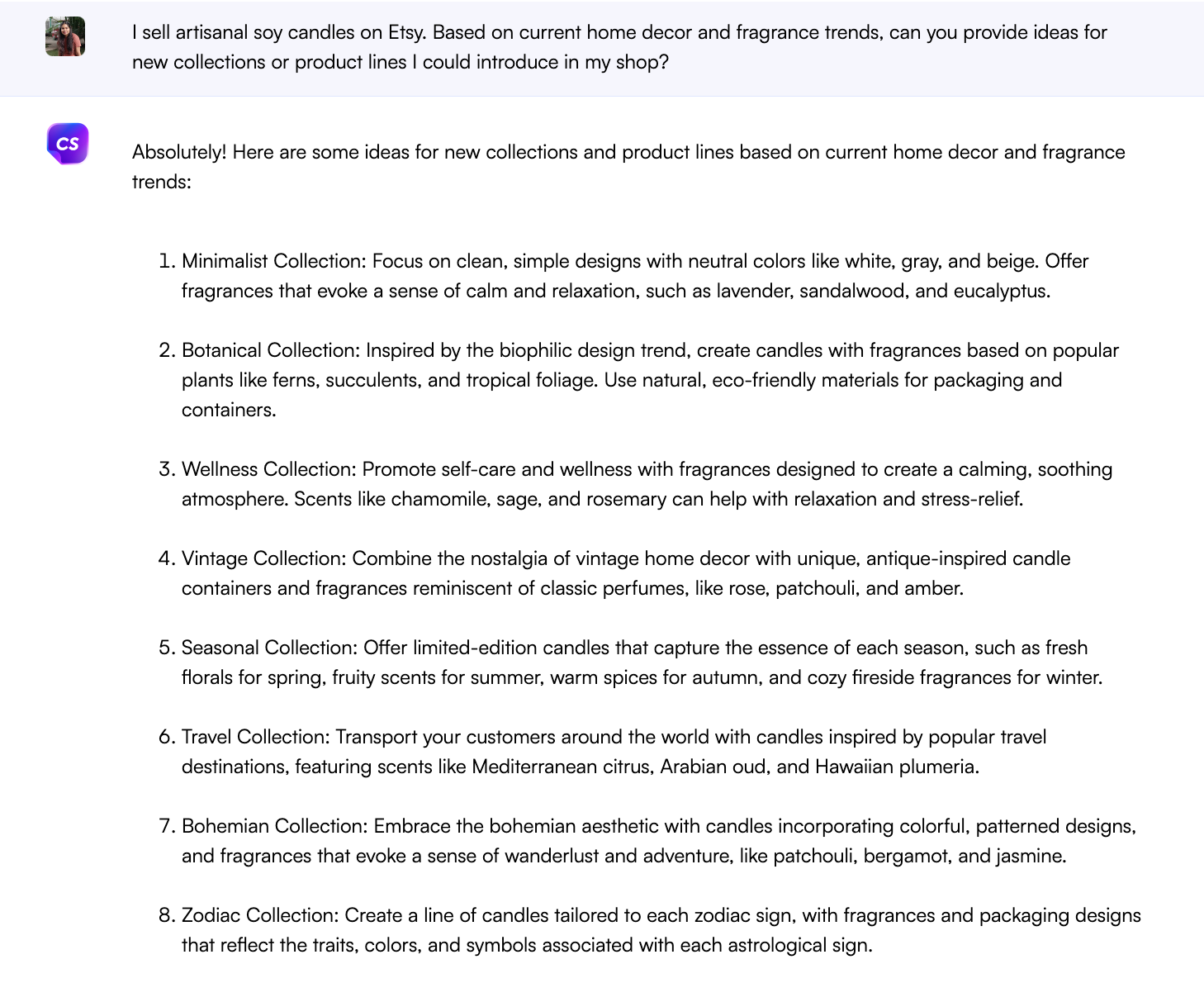 제품 라인 및 컬렉션 확장을 위한 ChatGPT 프롬프트 - Etsy용 ChatGPT