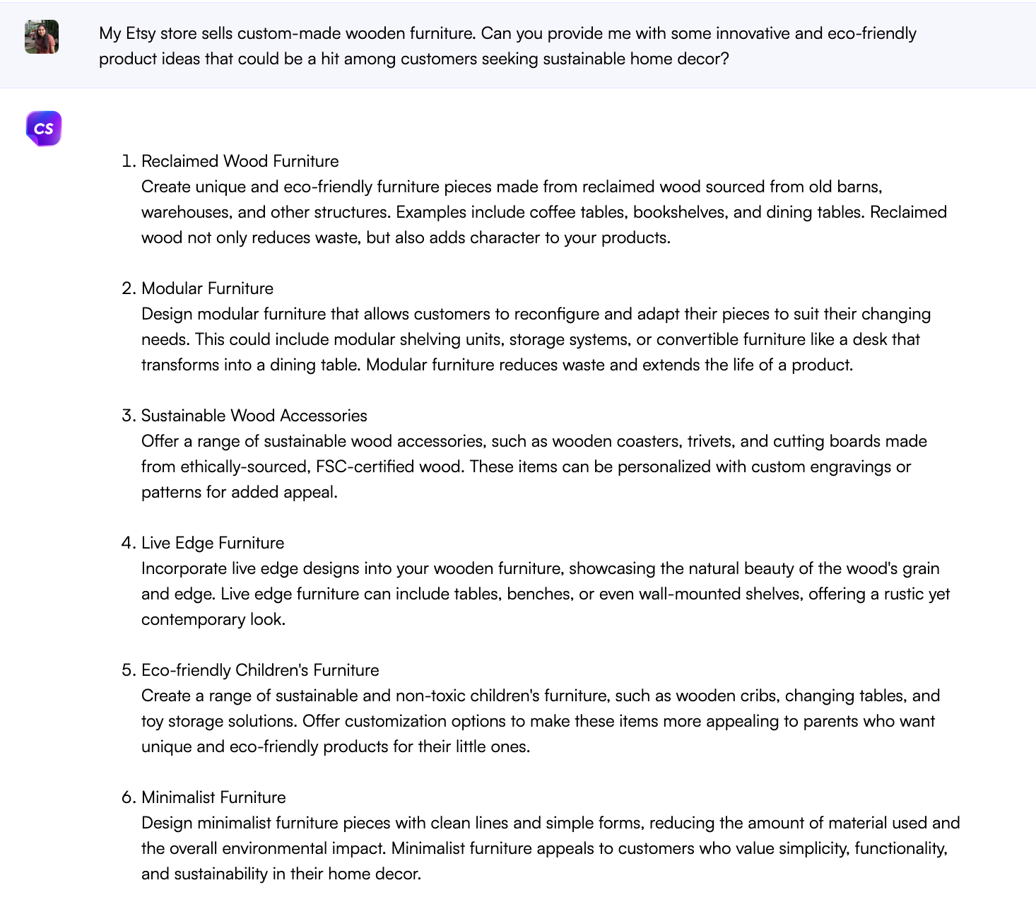 아이디어 생성 및 시장 조사를 위한 ChatGPT 프롬프트 - Etsy용 ChatGPT