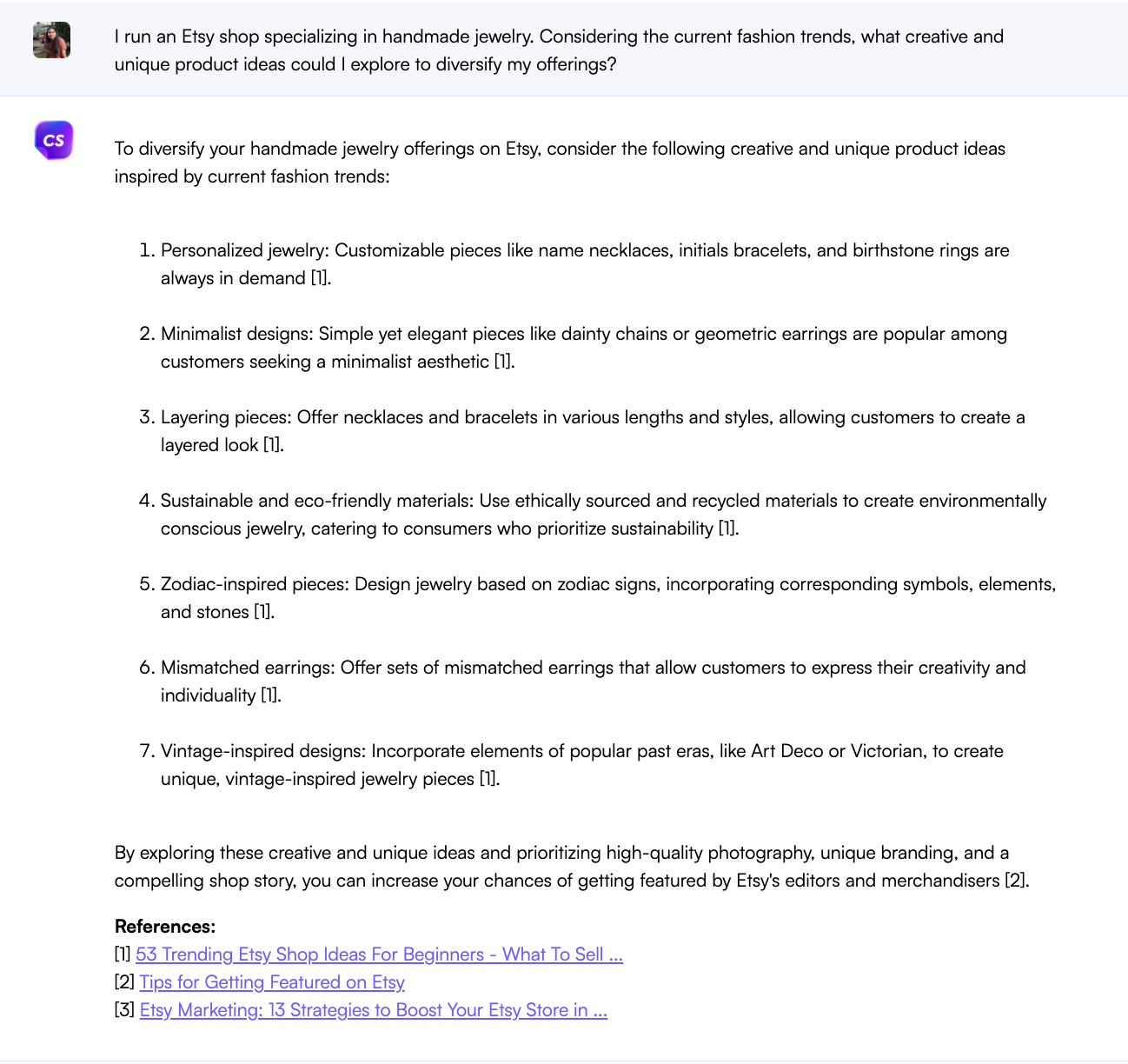 아이디어 생성 및 시장 조사를 위한 ChatGPT 프롬프트 - Etsy용 ChatGPT