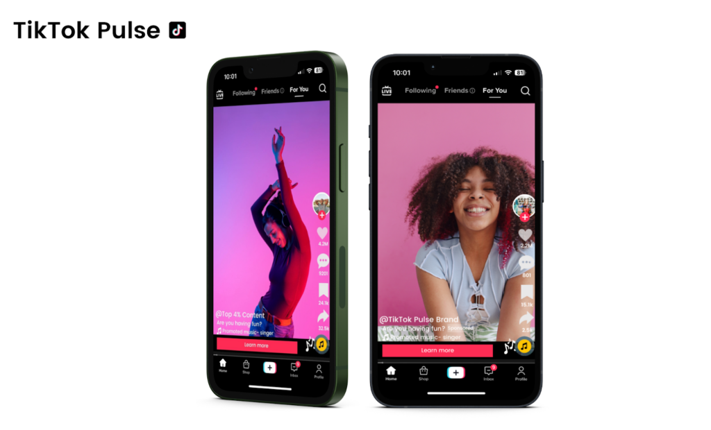 โฆษณาวิดีโอตัวอย่างสำหรับ TikTok Pulse, ตัวกรองคลังโฆษณา TikTok