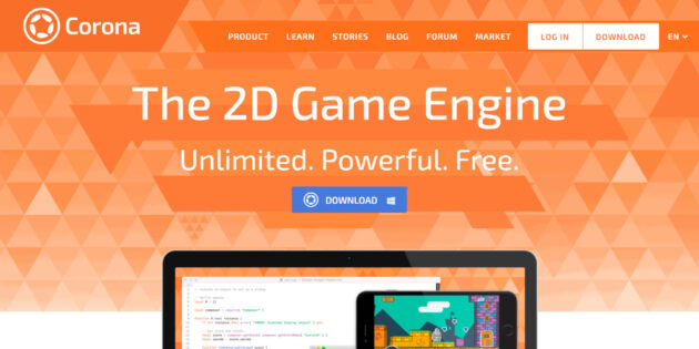 coronalabs.com-captură de ecran