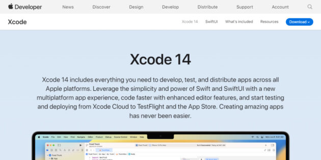 Xcode-developer.apple.com-captură de ecran
