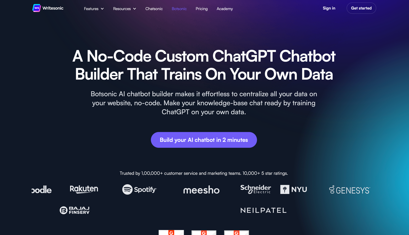 Botsonic – Arten von Chatbots