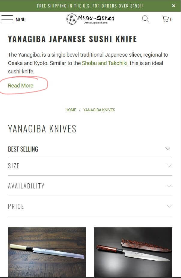 Hasu-seizo magazin optimizat pentru mobil pe Shopify