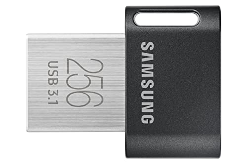 SAMSUNG MUF-256AB/AM FIT Plus 256 ГБ — 400 МБ/с USB 3.1 Flash Drive, серый металлик