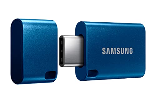Unitate flash USB SAMSUNG Type-C, 128 GB, transferă fișiere de 4 GB în 11 secunde cu viteze de citire de până la 400 MB/s 3.13, compatibil cu USB 3.0/2.0, rezistent la apă, 2022