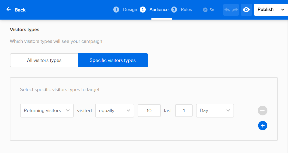 Geri dönen ziyaretçiler tetikleyicisi
