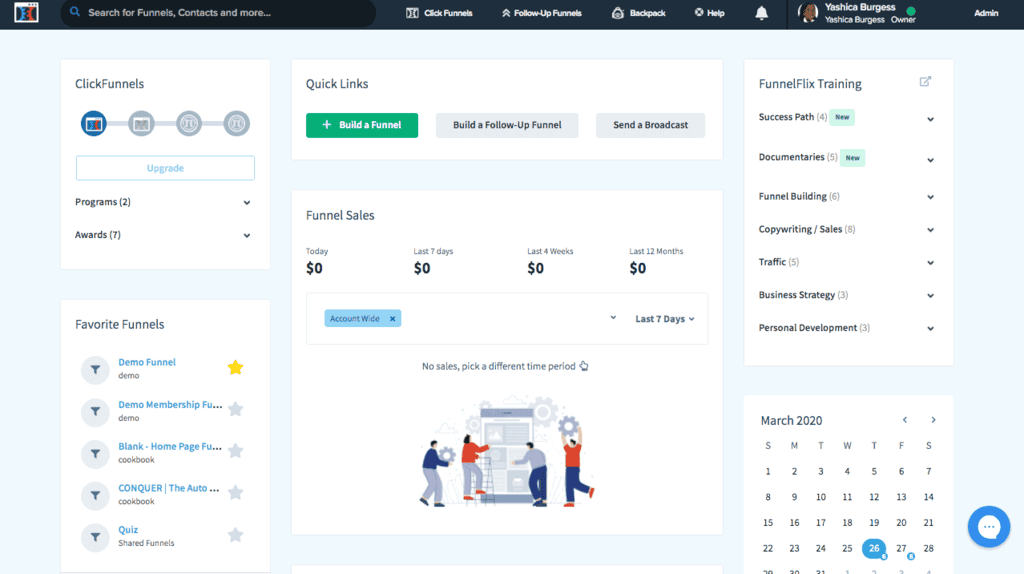 ClickFunnel متابعة قمع الميزة