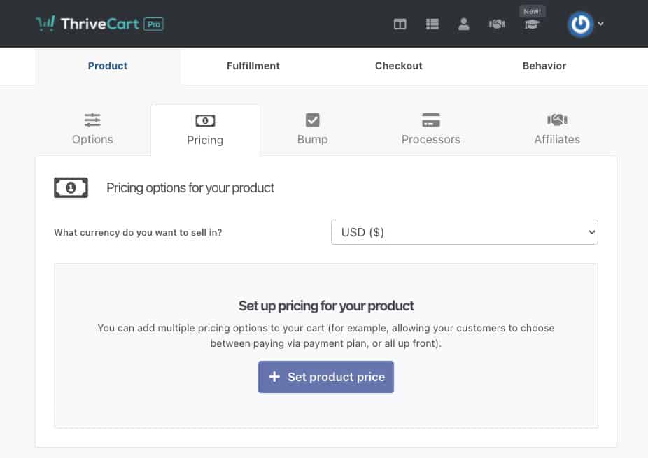 خيارات الخروج من ThriveCart