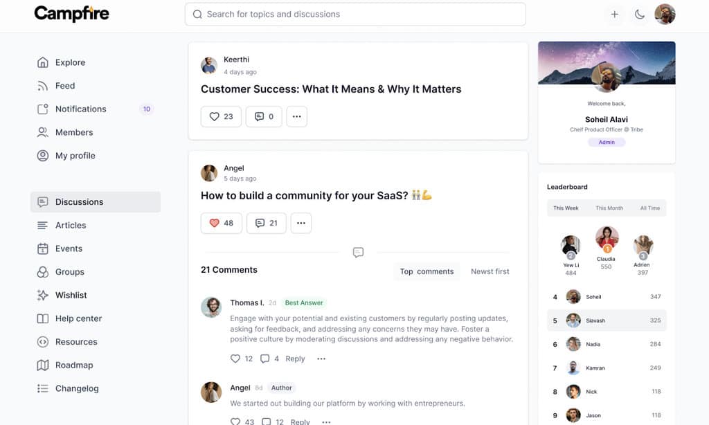 منصة مجتمع عبر الإنترنت Bettermode