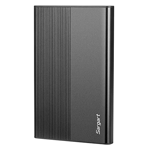 Sargart Disco Rigido Esterno Portatile 320GB USB 3.0 Mobile HDD Storage per PC, Mac, Desktop, Laptop, MacBook, Chromebook, Xbox One, Xbox 360, PS4 (320GB, Nero)