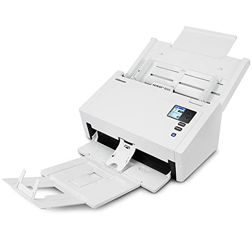 Scanner Visioneer Patriot PD45, scanner per documenti da ufficio fronte/retro USB per PC, 50 PPM, alimentatore automatico di documenti (ADF) da 100 pagine, bianco