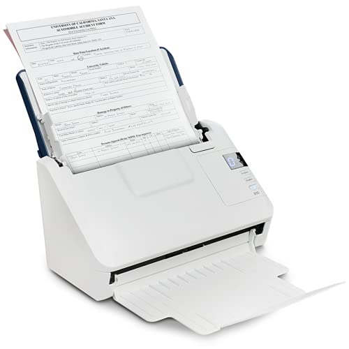Scanner Visioneer Xerox D35, scanner per documenti da ufficio USB per PC e Mac, 45 PPM, alimentatore automatico di documenti (ADF), bianco