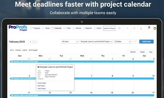 ProProfs-Progetto-Vista calendario
