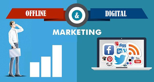 オフラインのデジタル マーケティング広告 - オンライン マーケット ビジネス