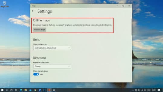 Windows-10-Offline-Karten verwenden