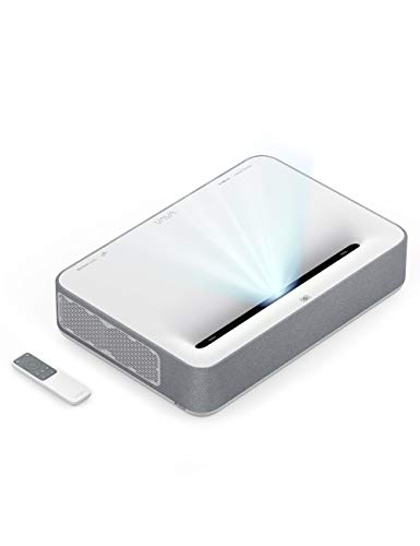 โปรเจคเตอร์โฮมเธียเตอร์ทีวีเลเซอร์ระยะฉายสั้นพิเศษ 4K, 2500 ANSI Lumens,HDR10, ซาวด์บาร์ Harman Kardon ในตัว, โปรเจคเตอร์เลเซอร์อัจฉริยะ Ultra HD สำหรับภาพยนตร์&วิดีโอ&เกม, ติดตั้งง่าย