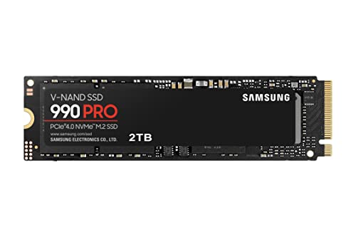 Серия Samsung 990 PRO — 2 ТБ PCIe Gen4. X4 NVMe 2.0c — внутренний твердотельный накопитель M.2 (MZ-V9P2T0B/AM)