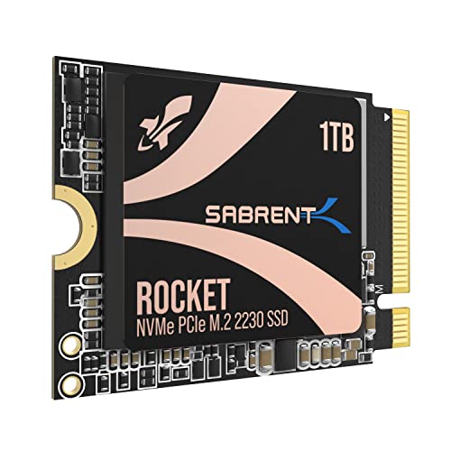 SABRENT Rocket 2230 NVMe 4.0 Высокопроизводительный твердотельный накопитель PCIe 4.0 M.2 2230 емкостью 1 ТБ [SB-2130-1 ТБ]